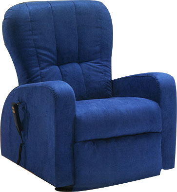 poltrona massaggi blu