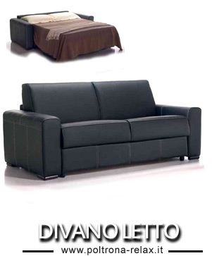 divano letto in pelle